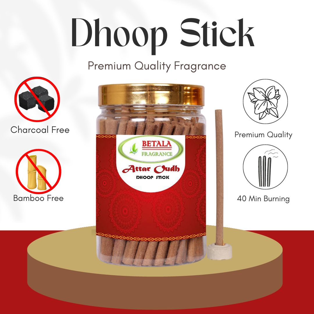 Firdous, Attar Oud, Oudh, Attar Gulab Dhoop Stick Promotional Bundle (100 g X 4 Pack)