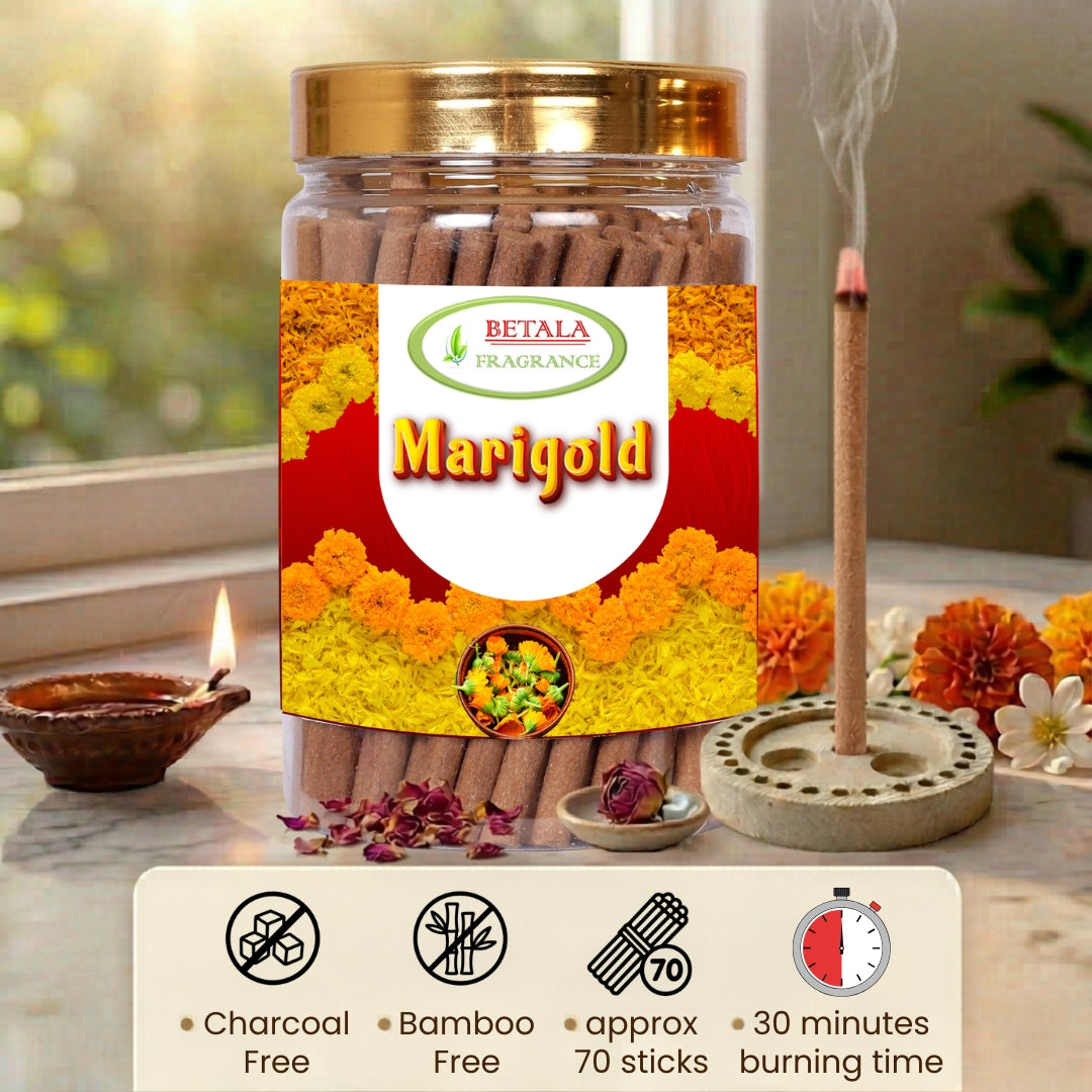 Betala Fragrance Marigold Fragrance perfumed Dhoop Stick, 200 Gm
