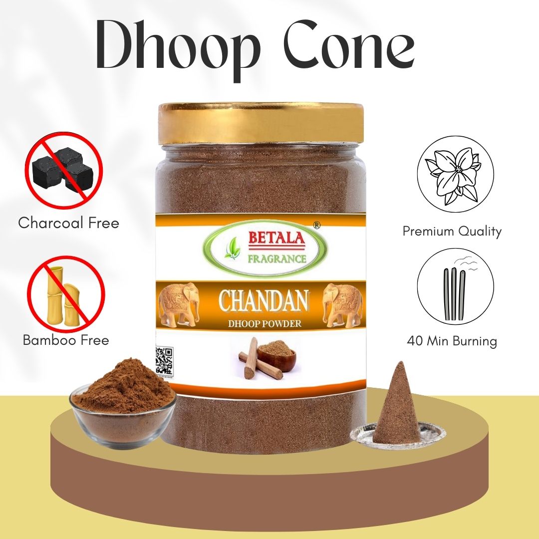 Chandan Flavour Sambrani Dhoop Powder, 200 Gm Pack