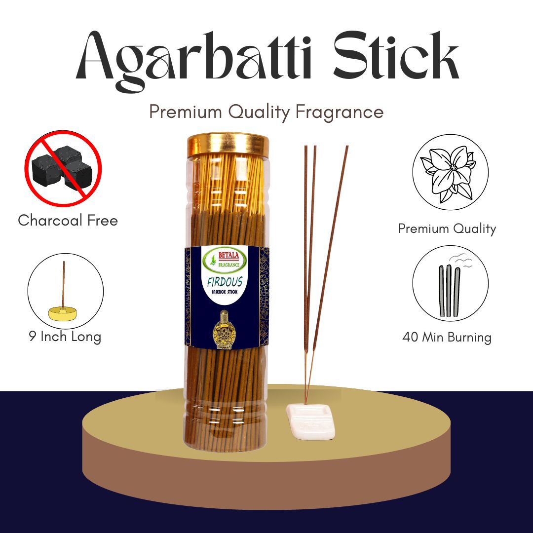 Firdous, Attar Oud, Oudh, Attar Gulab Agarbatti Promotional Bundle (100 g X 4 Pack)