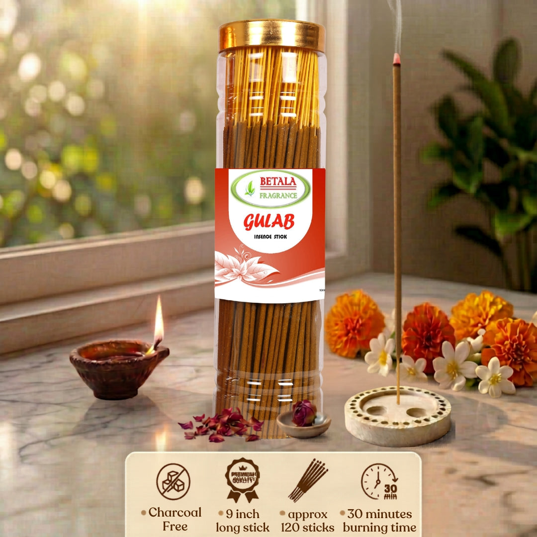 Betala Fragrance Gulab/Rose Incense Stick | Perfumed Agarbatti, 200 gm