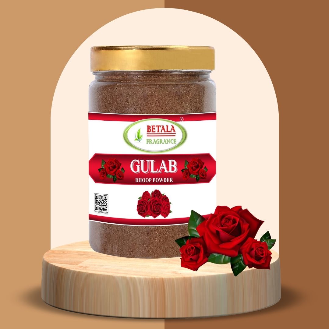 Gulab Flavour Sambrani Dhoop Powder, 200 Gm Pack