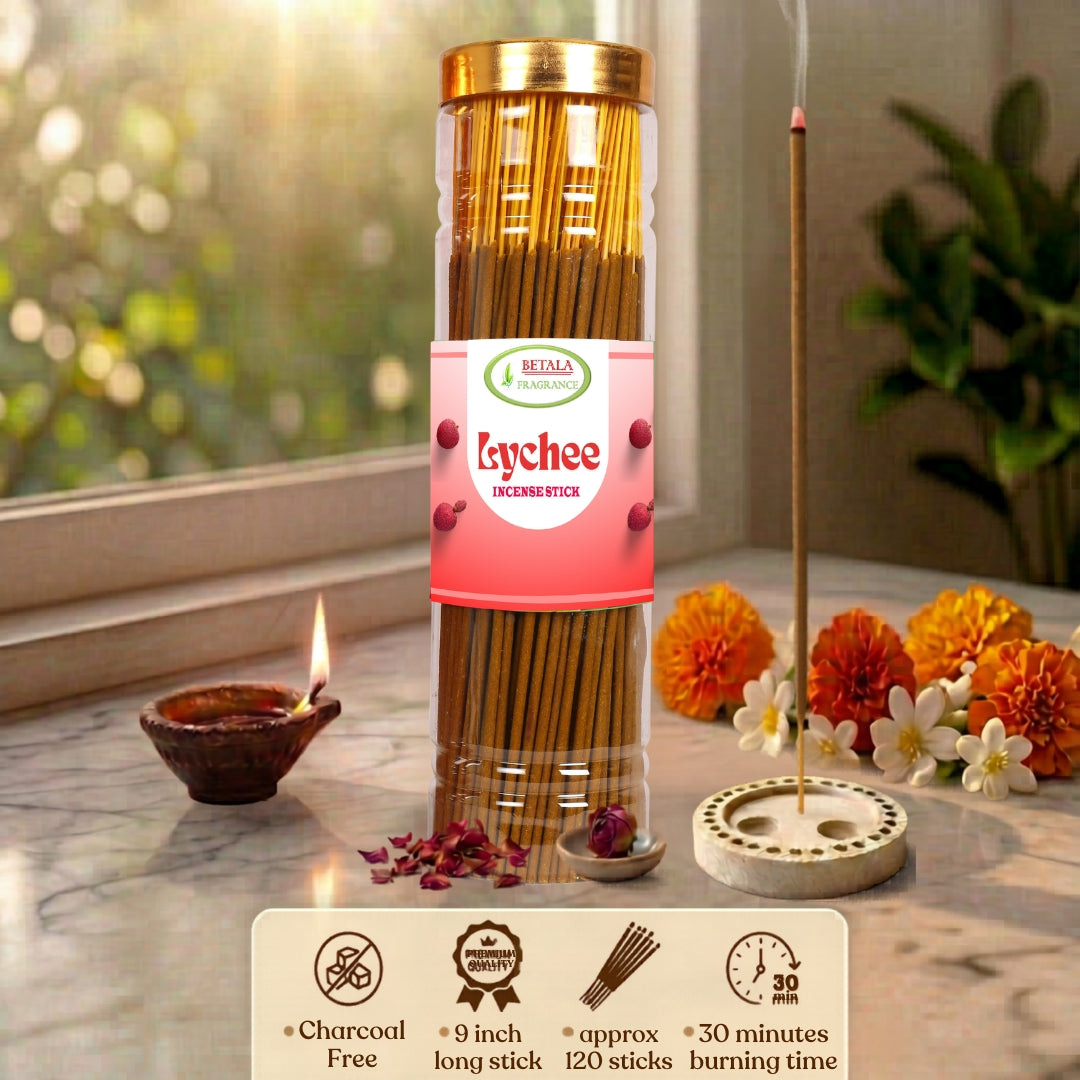 Betala Fragrance Lychee Fragrance Incense Stick | Perfumed Agarbatti, 200 Gm