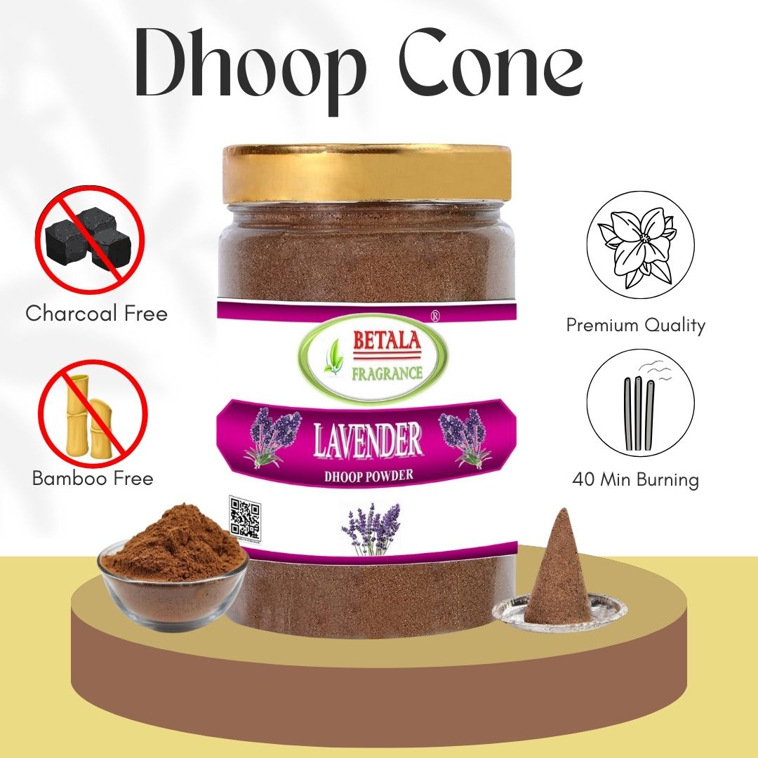 Lavender Flavour Sambrani Dhoop Powder, 200 Gm Pack