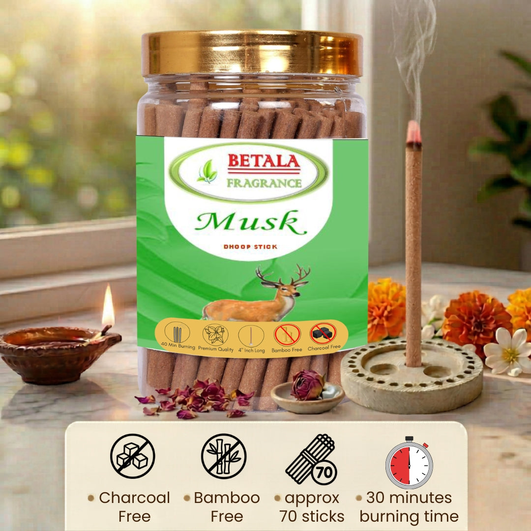 Betala Fragrance Musk Perfumed Dhoop Stick, 200 gm