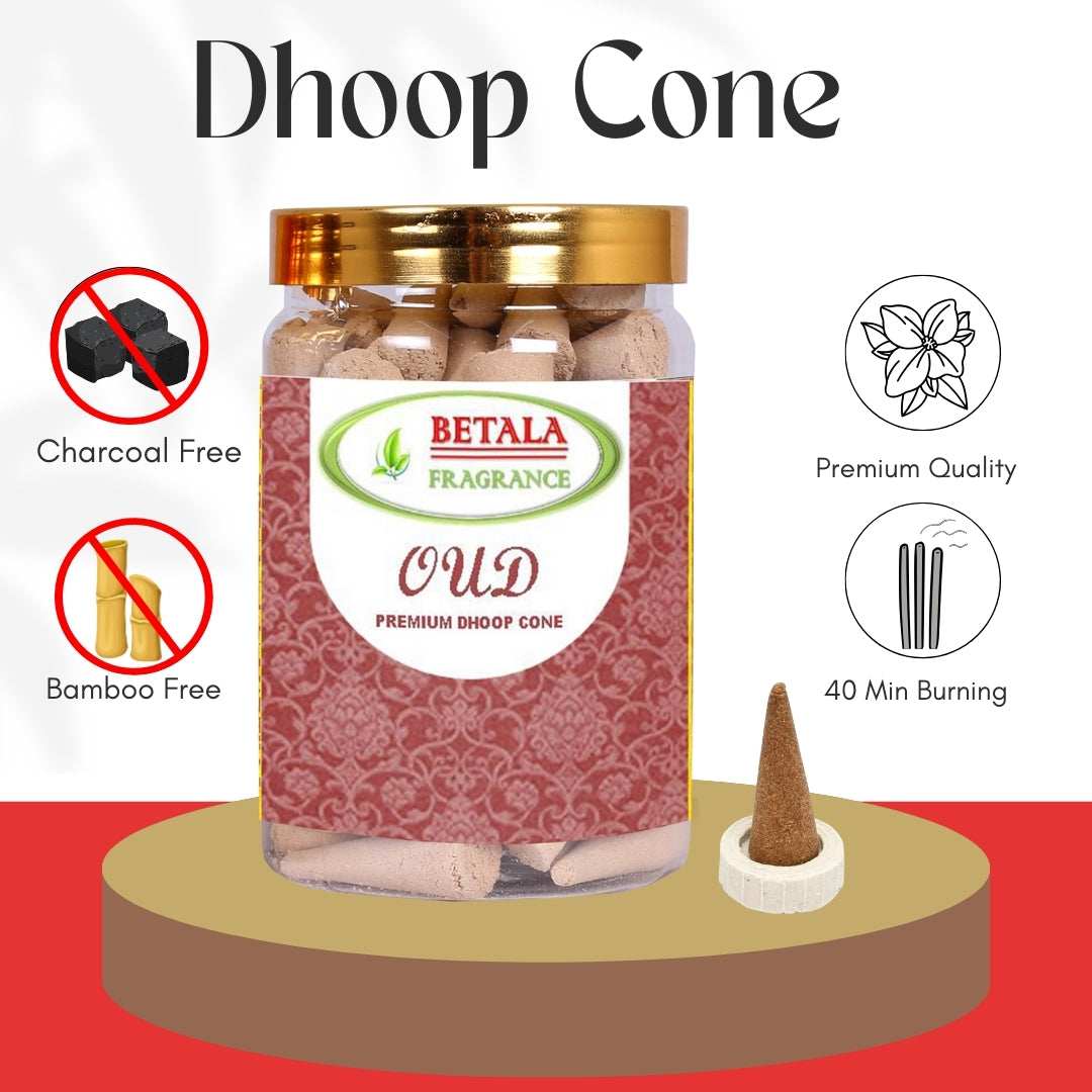 Attar oud, Oudh, Musk & White Musk Dhoop Cone Promotional Bundle (30 pc X 4 Pack)