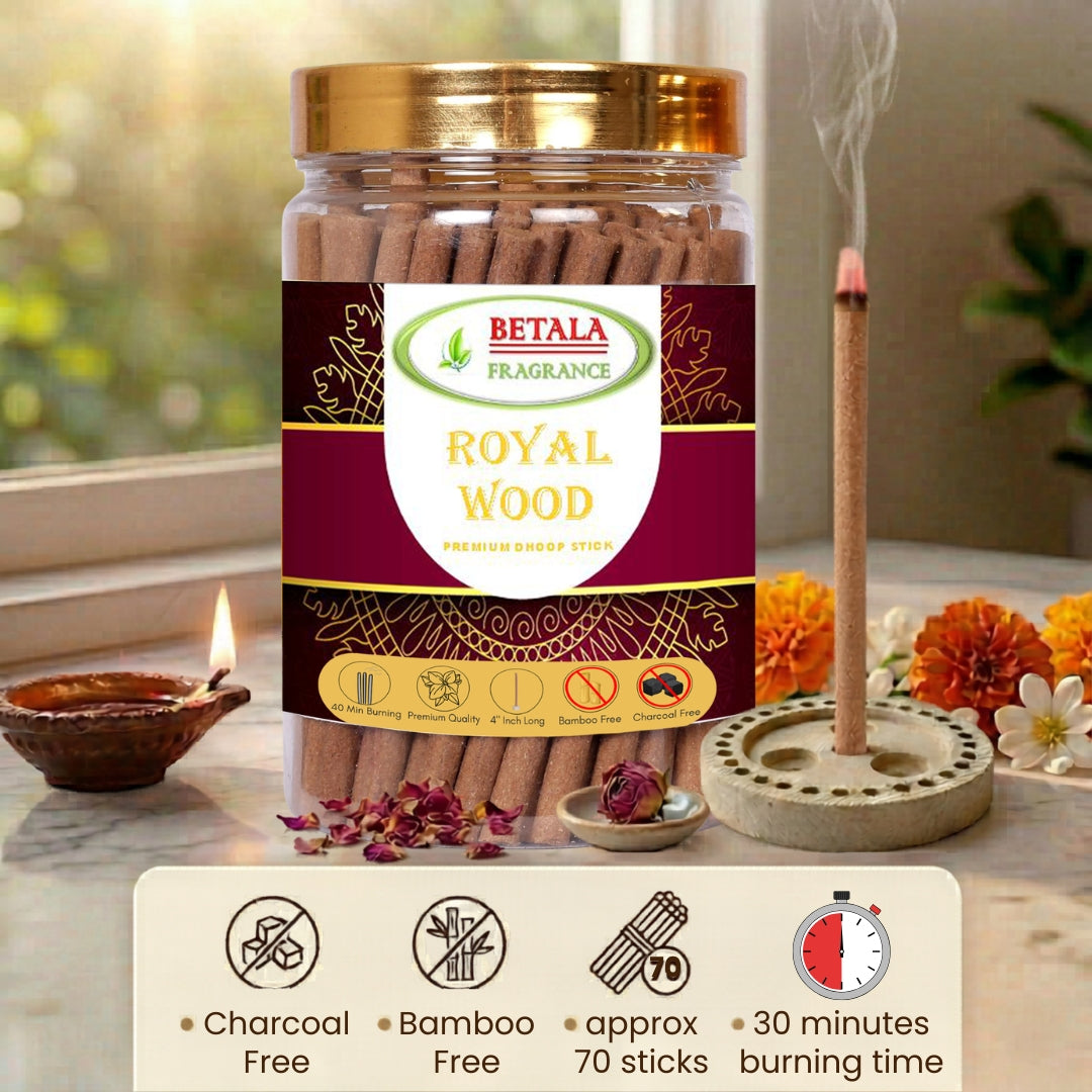 Betala Fragrance Royal Wood Perfumed Dhoop Stick, 200 gm