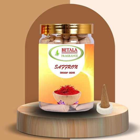 Saffron Flavour Perfumed Dhoop Cones