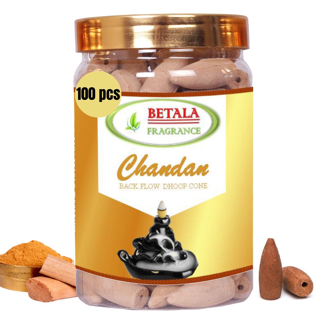 Chandan/Sandal Flavour Backflow Dhoop Cone