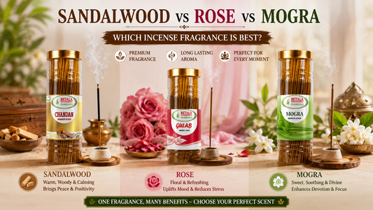 Sandalwood vs Rose vs Mogra: Which Incense Fragrance Is Best?
