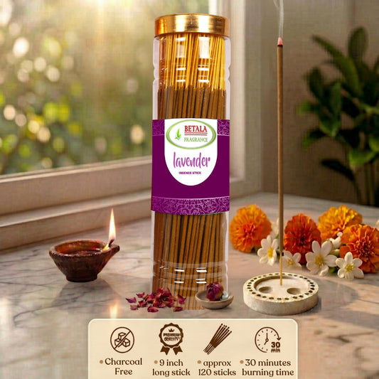 Betala Fragrance Lavender Incense Stick | Perfumed Agarbatti, 200 gm