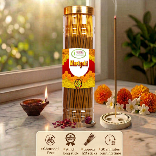 Betala Fragrance Marigold Fragrance Incense Stick | Perfumed Agarbatti, 200 Gm