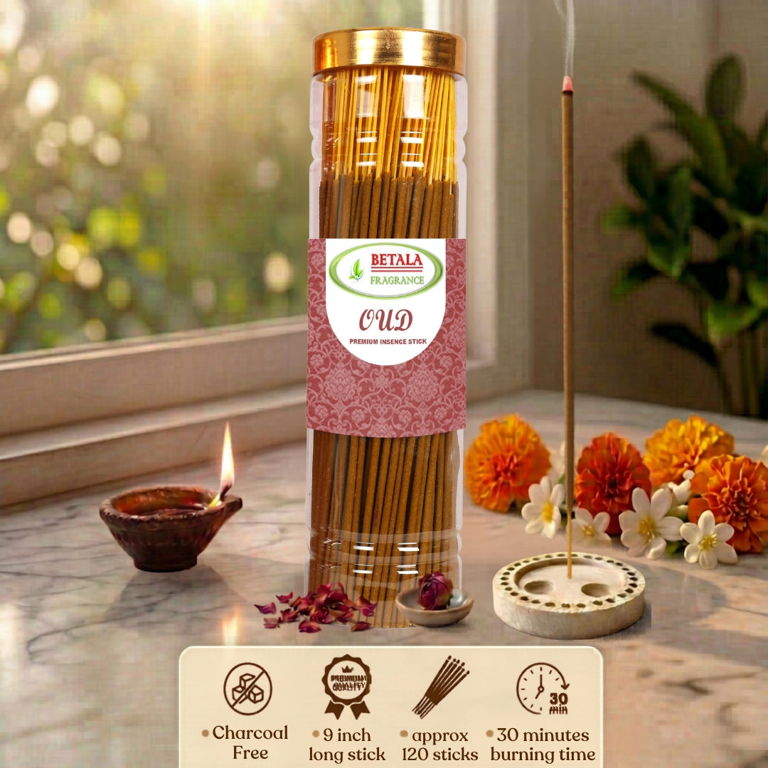 Betala Fragrance OudhAgarwood Fragrance Incense Stick | Perfumed Agarbatti, 200 gm