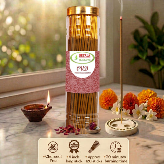 Betala Fragrance OudhAgarwood Fragrance Incense Stick | Perfumed Agarbatti, 200 gm