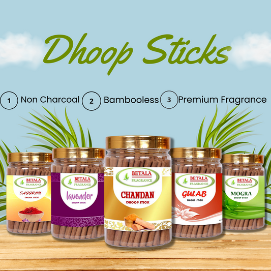 Burning dhoop stick benefits for pooja and home by Betala Fragrance
