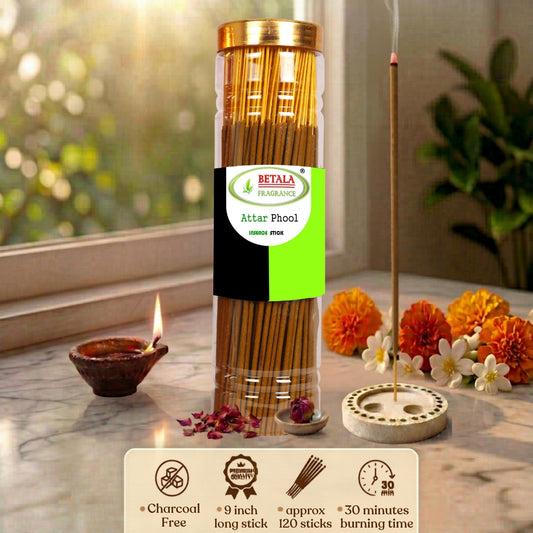 Betala Fragrnce Attar Phool Flavour Incense Stick | Perfumed Agarbatti, 200 gm