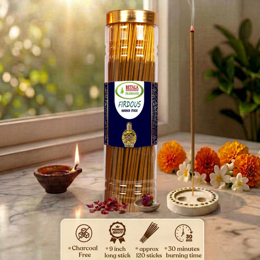 Betala Fragrance Firdous Incense Stick | Perfumed Agarbatti, 200 gm