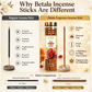 Betala Fragrance Shahi Pushp 8" inch Long Perfumed Dhoop Stick, 60 count