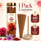 Betala Fragrance Shahi Pushp 8" inch Long Perfumed Dhoop Stick, 60 count