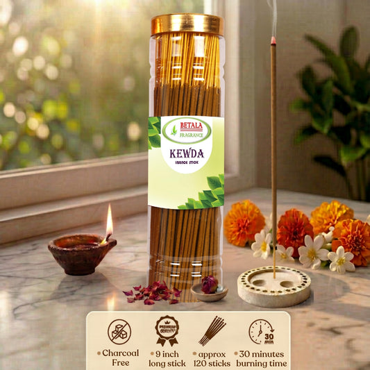 Betala Fragrance Kewda Flavour Incense Stick | Perfumed Agarbatti, 200 gm