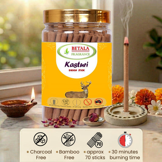 Betala Fragrance Kasturi Fragrance Perfumed Dhoop Stick, 200 gm