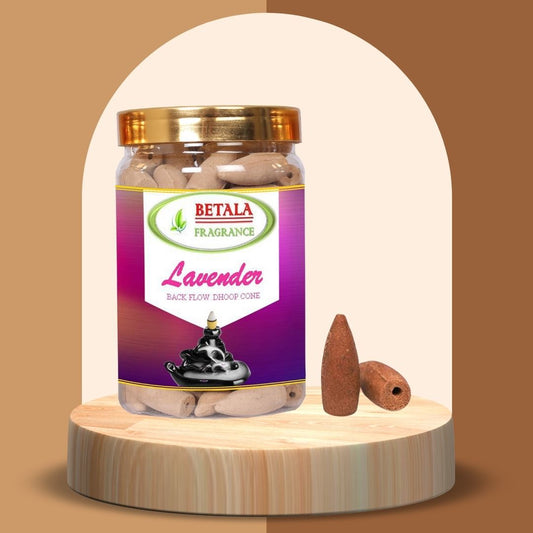 Lavender Flavour Backflow Dhoop Cone