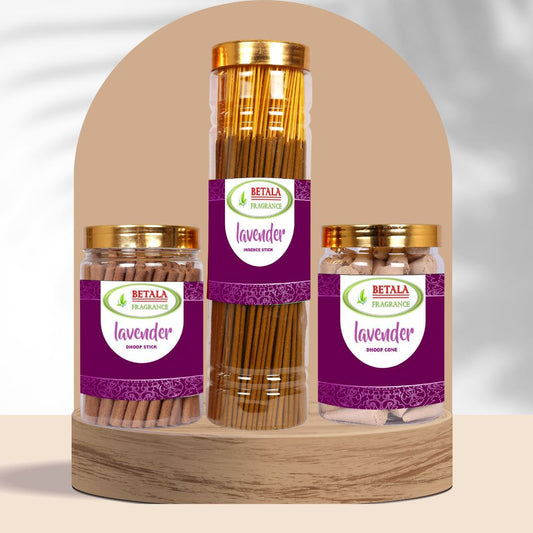 Betala Fragrance Lavender Combo, Agarbatti, Dhoop Cones, Dhoop Sticks