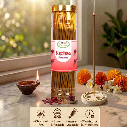 Betala Fragrance Lychee Fragrance Incense Stick | Perfumed Agarbatti, 200 Gm