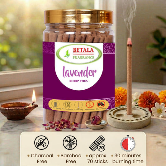 Betala Fragrance Lavender Perfumed Dhoop Stick, 200 gm