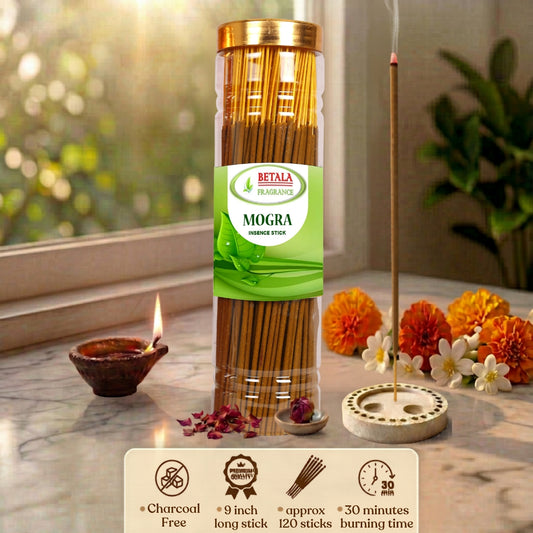 Betala Fragrance Mogra Incense Stick | Perfumed Agarbatti, 200 gm