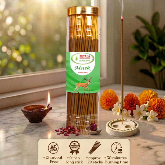 Betala Fragrance Musk Incense Stick | Perfumed Agarbatti, 200 gm