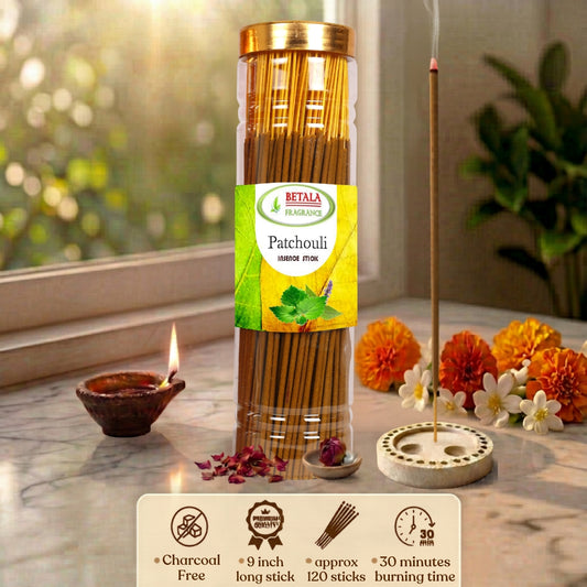 Betala Fragrance Patchouli Incense Stick | Perfumed Agarbatti, 200 gm