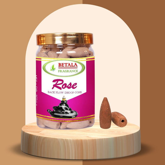 Rose/Gulab Flavour Backflow Dhoop Cone