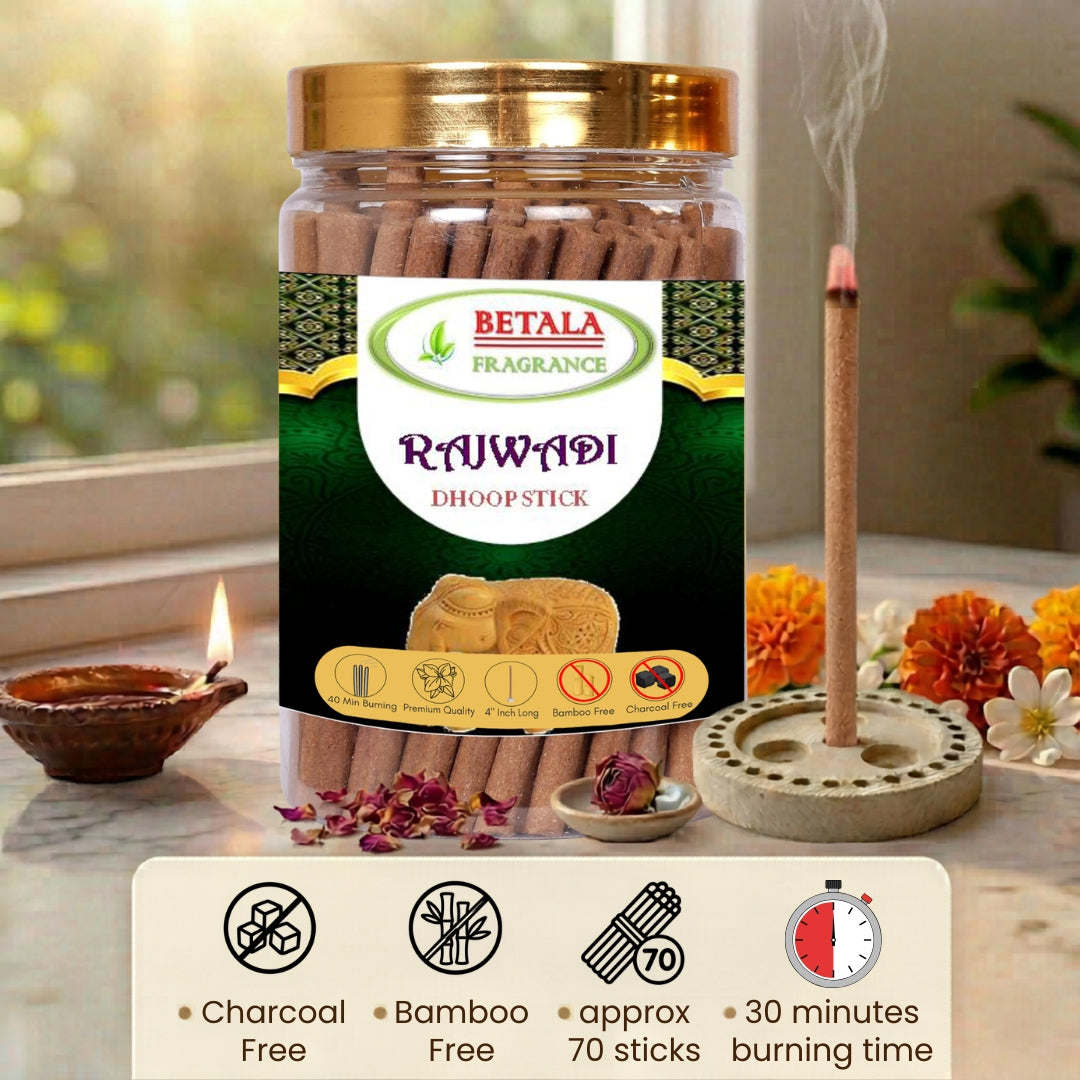 Betala Fragrance Rajwadi Flavour Perfumed Dhoop Stick, 200 gm