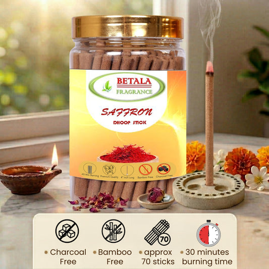 Betala Fragrance Saffron Perfumed Dhoop Stick, 200 gm