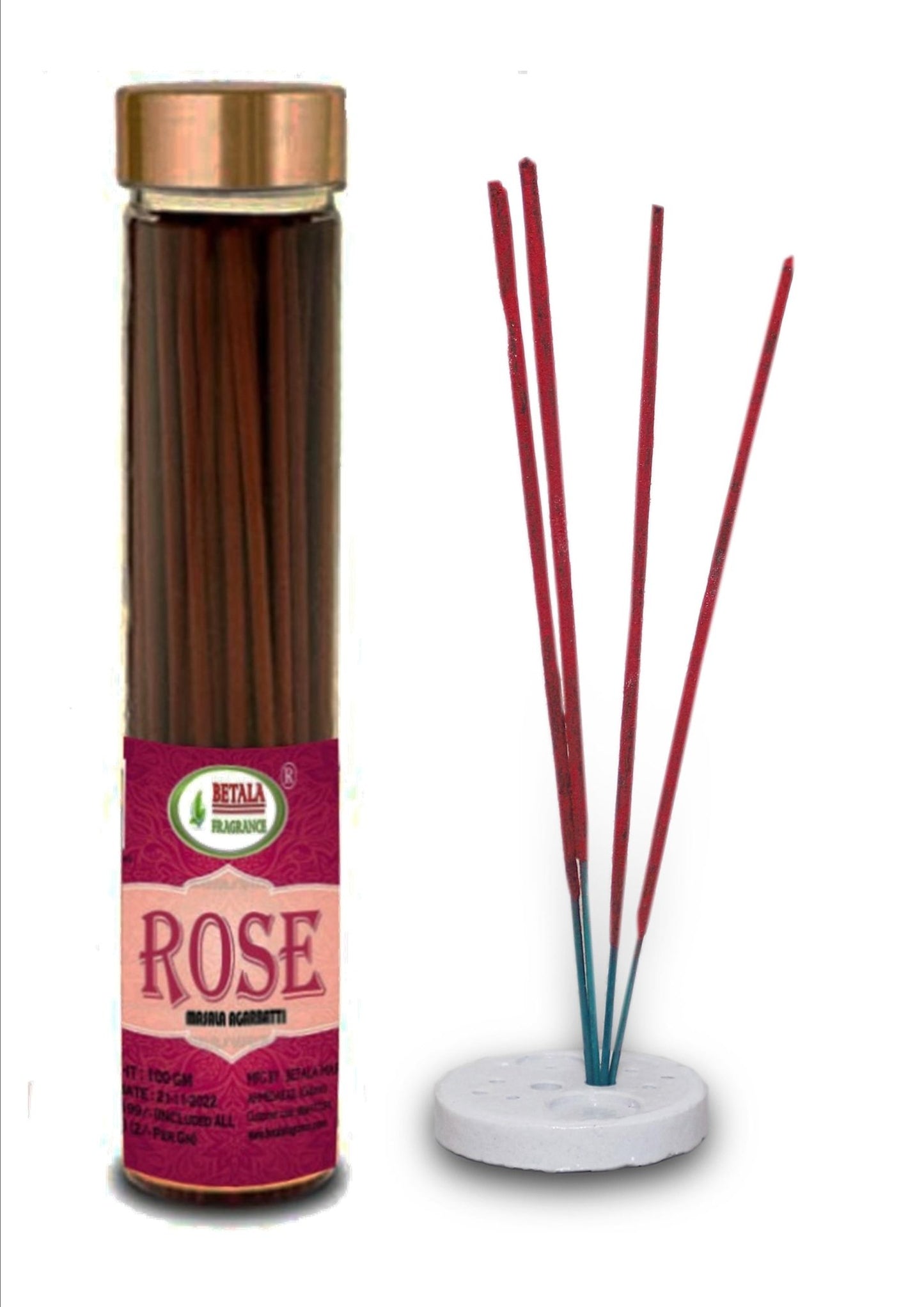 Gulab (Rose) Flavour Masala Agarbatti - www.betalafragrance.com